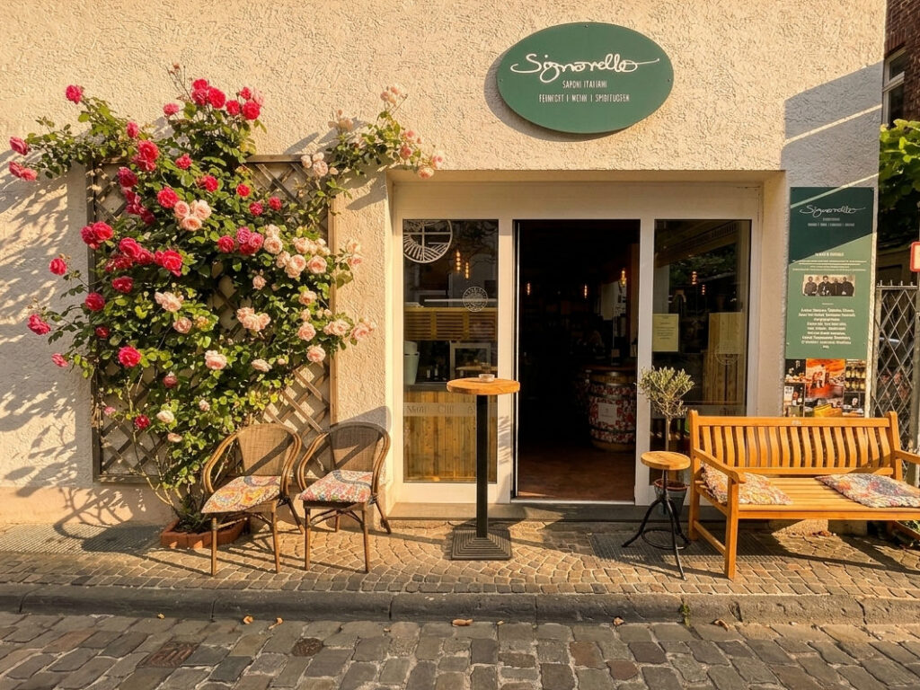 Der Eingangsbereich unseres kleinen Lädchens