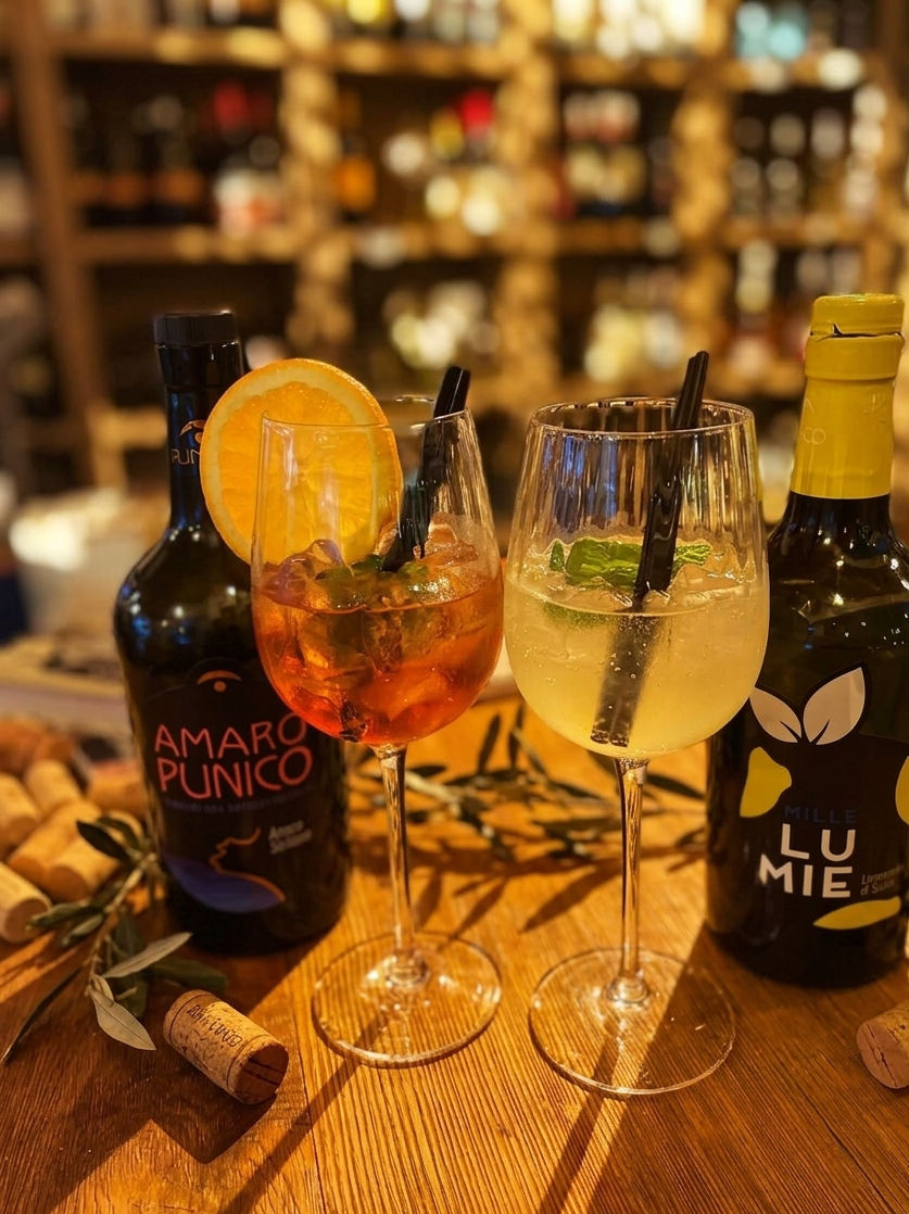 Amaro-Spritz und Limoncello-Spritz